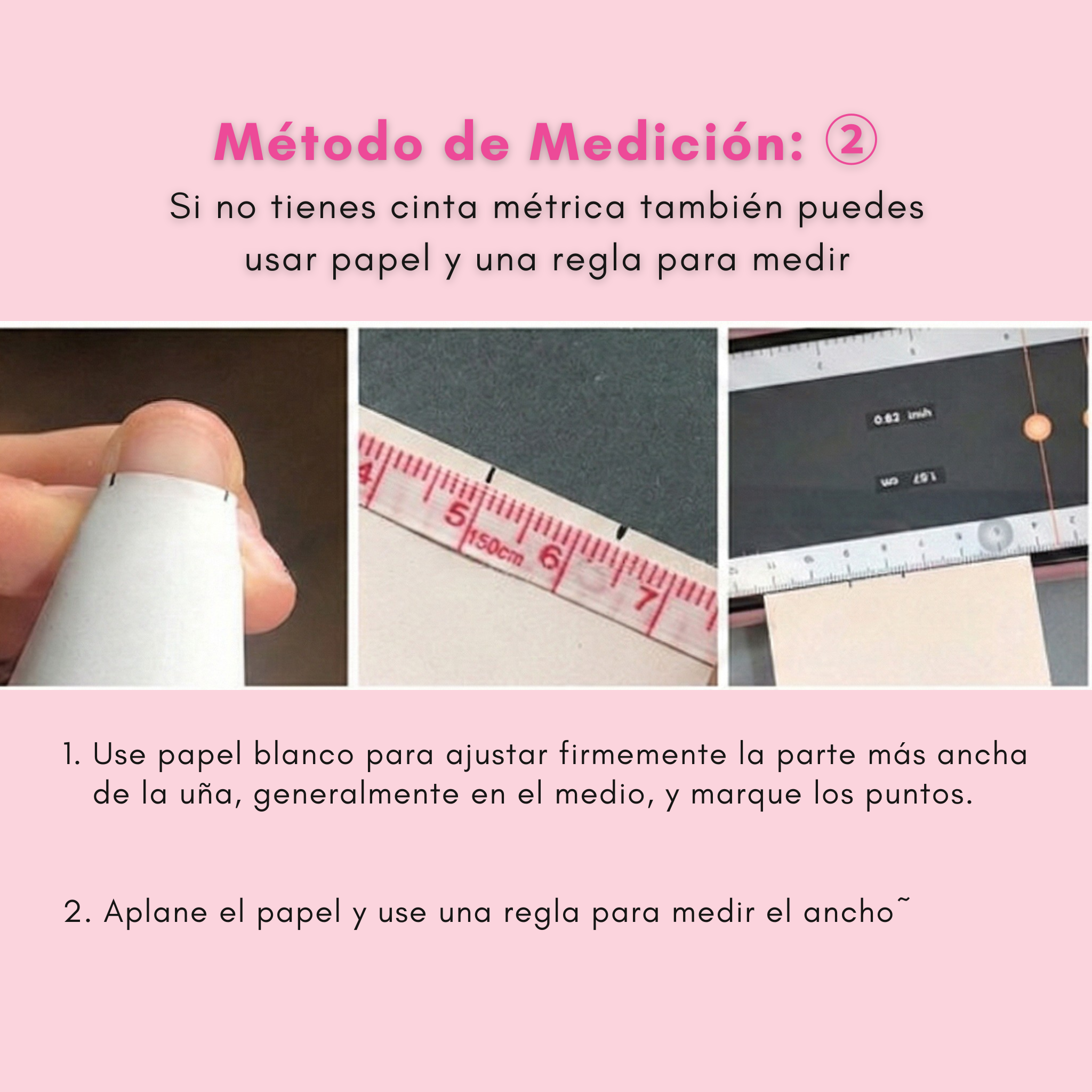 Medición con papel y regla