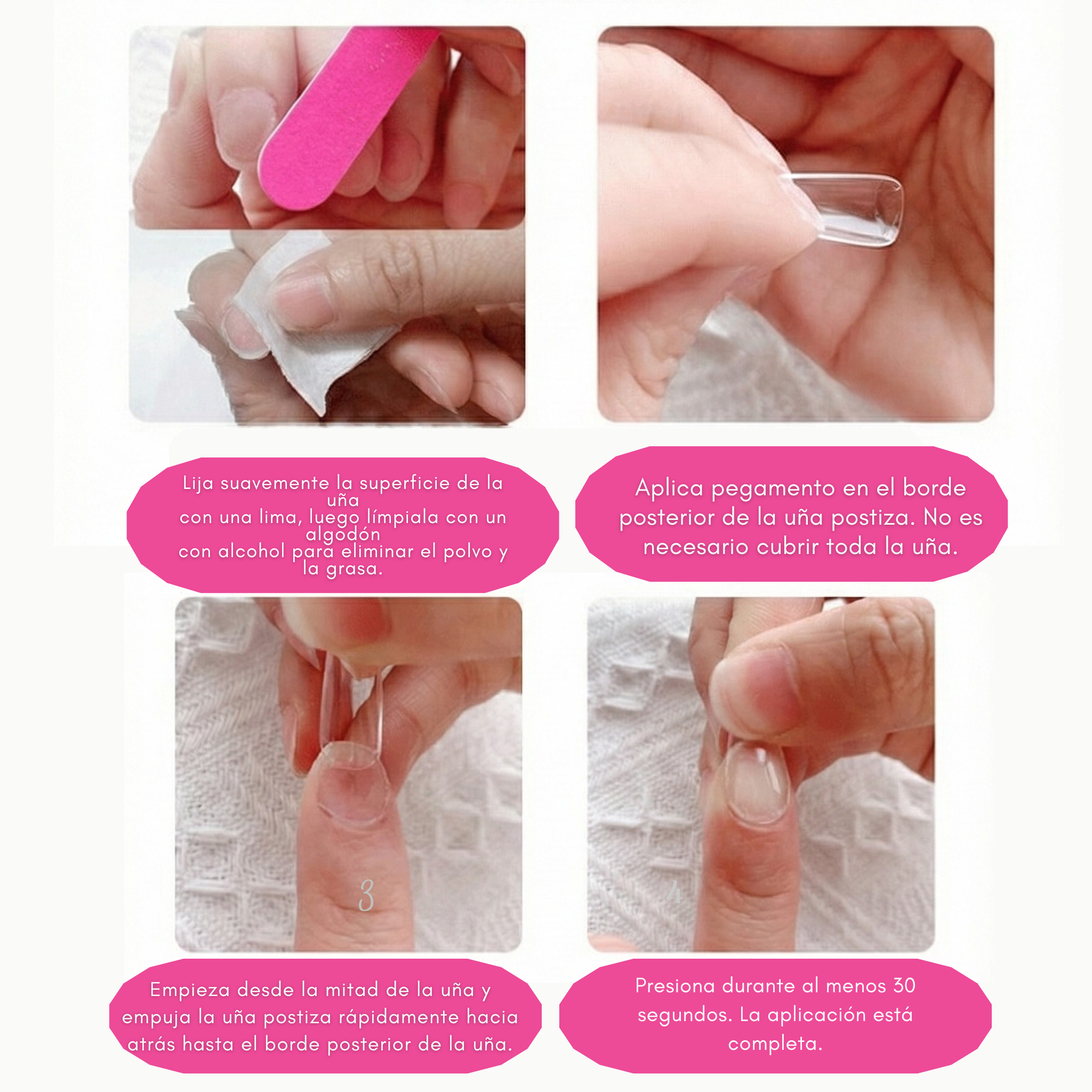 Aplicación con pegamento profesional